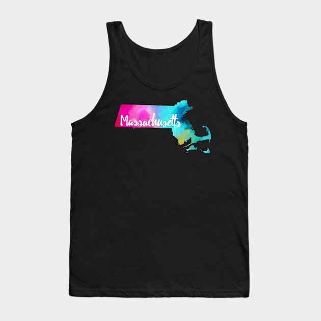 Colorful Massachusetts Tank Top by lolosenese